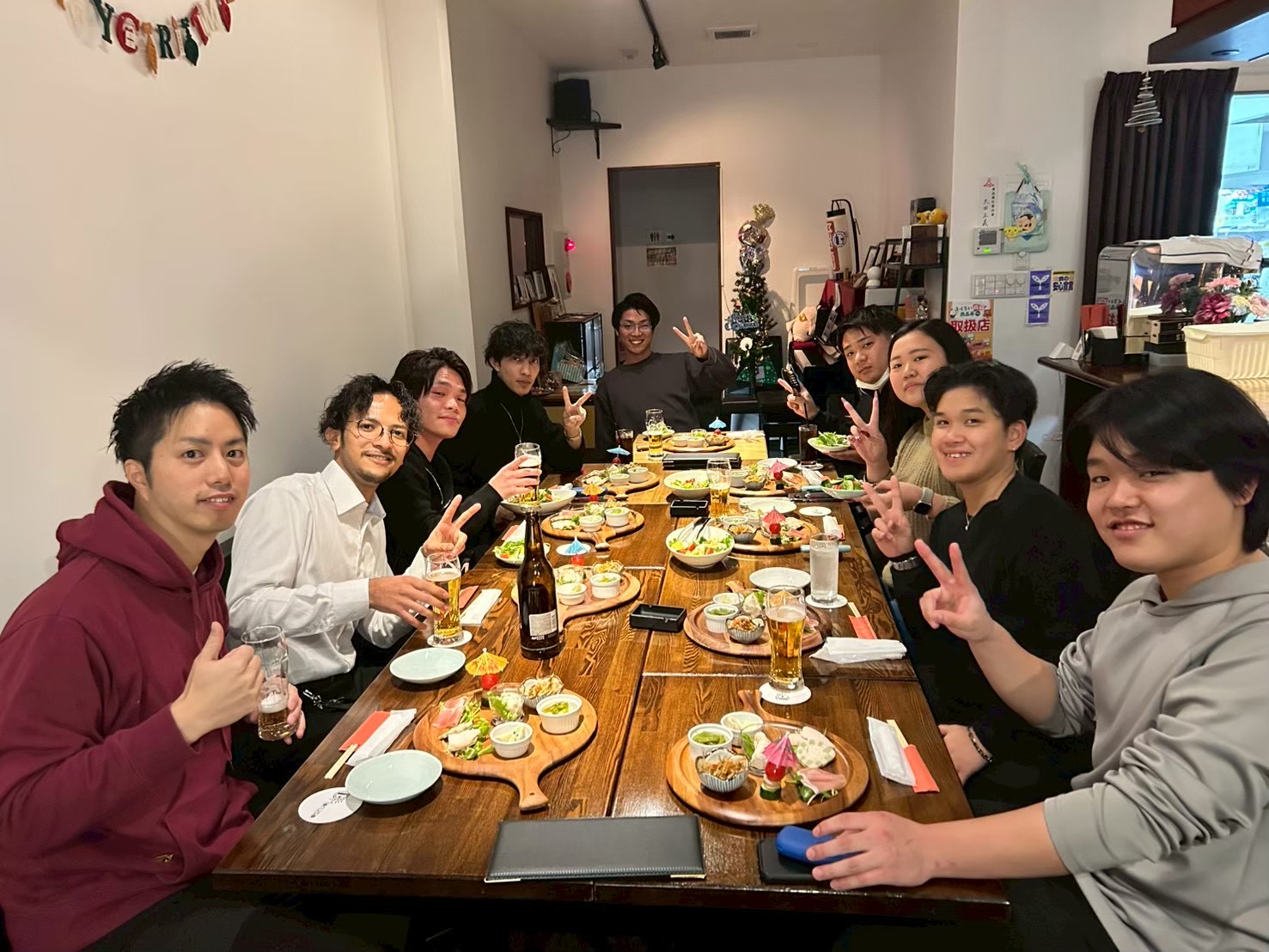半期お疲れ会に集まったC&Cスタッフ